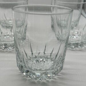4 Cristal D'Arques Durand Diamont Old Fashioned Glassware Tumblers 3 3/4"